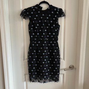 Romeo + Juliet Couture Star Print Lace Dress Size Medium